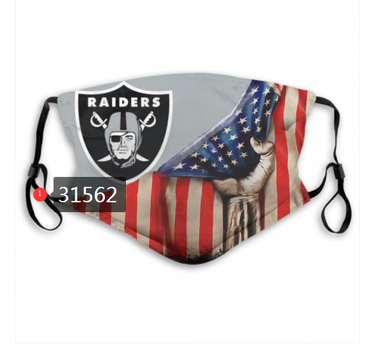 NFL 2020 Oakland Raiders #24 Dust mask with filter->nfl dust mask->Sports Accessory
